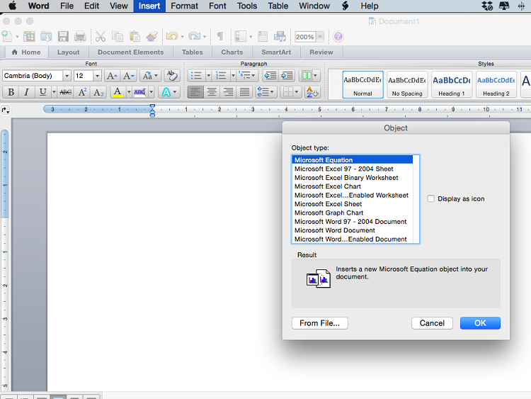 insert pdf into word 2016 for mac
